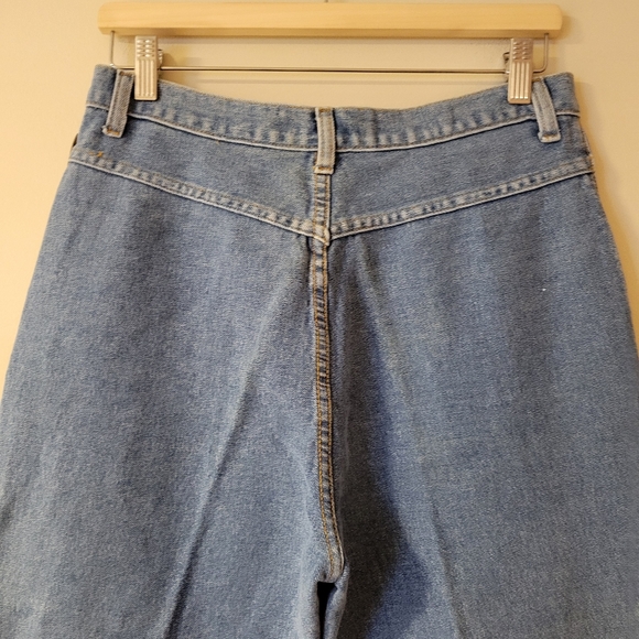 Vintage NWT 90s Stirrup Jeans High Rise Tapered Leg Stretch Medium Wash Denim 29 - Picture 4 of 9